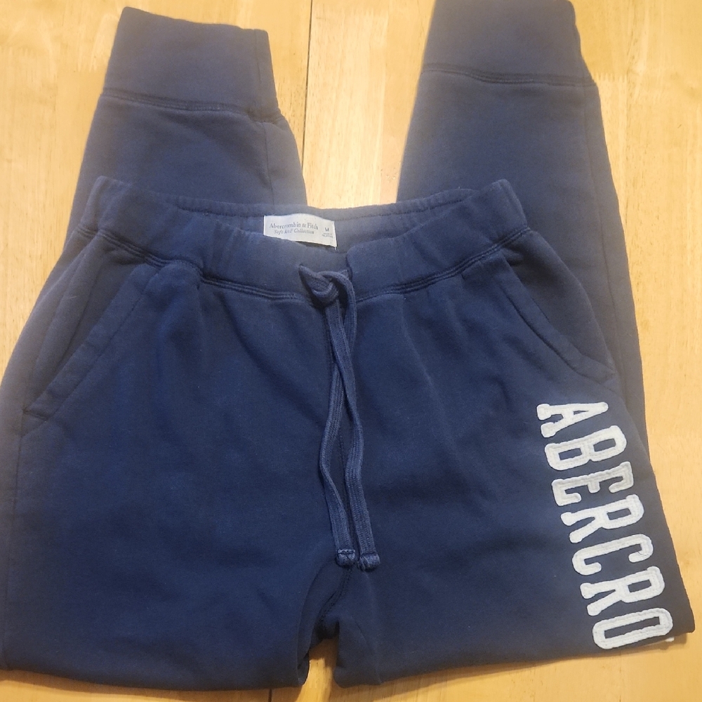 Abercrombie & Fitch Junior's Navy Sweatpants SIZE M
